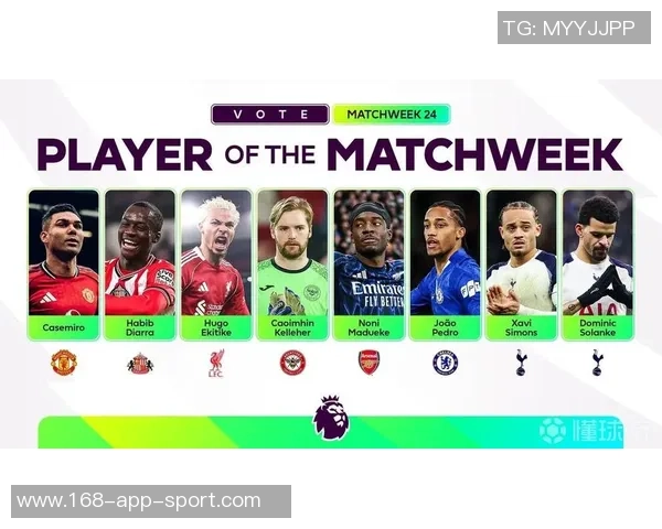 英超第24轮最佳球员候选名单揭晓卡塞米罗埃基蒂克马杜埃凯争夺荣誉